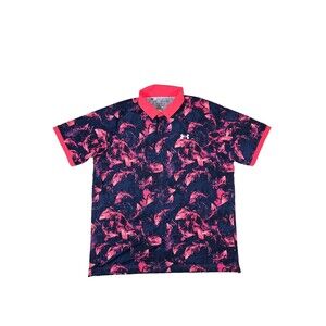 Under Armour The Iso-Chill Polo Shirt Mens XL Floral Print Short Sleeve